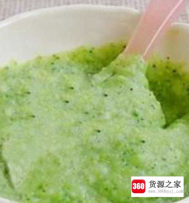 6-7个月宝宝辅食：西兰花泥米糊