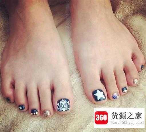 夏季脚美甲图片大全
