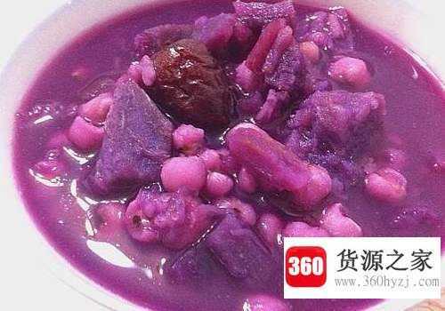 紫薯粥为什么是蓝色的