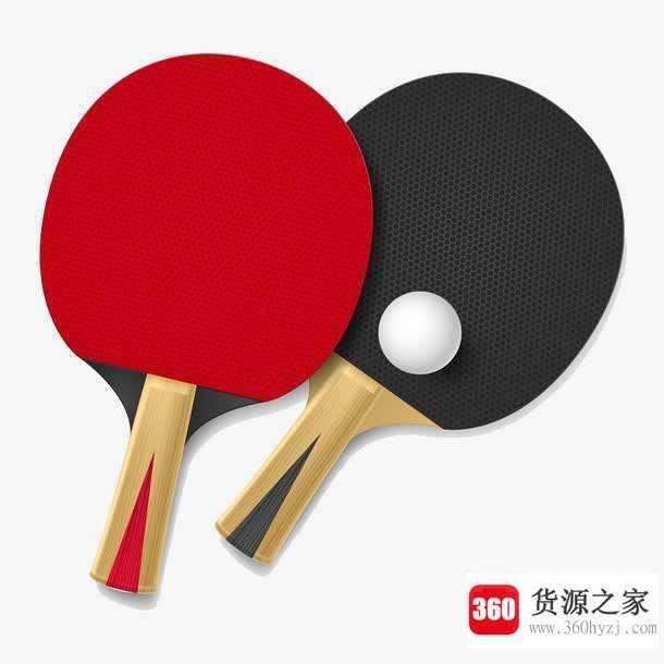 乒乓球拍为什么一边黑胶一边红胶