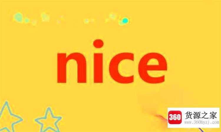 nice什么意思