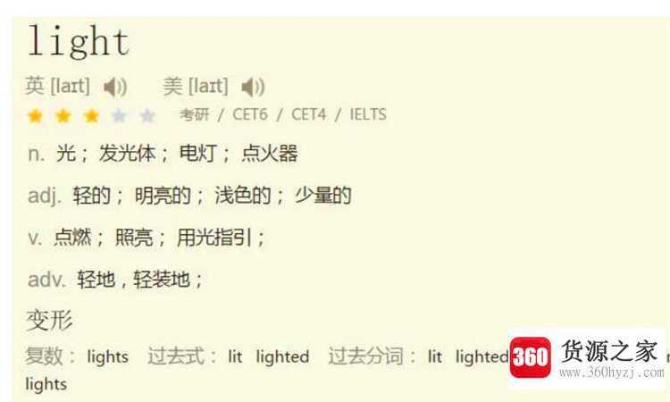 light什么意思