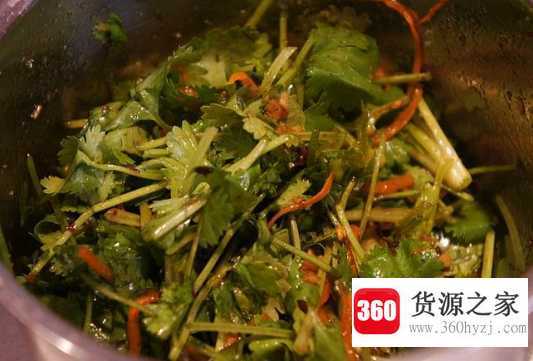 香菜凉拌的做法