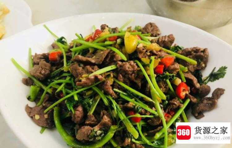 牛肉炒香菜的家常做法