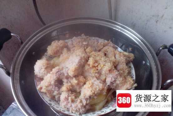 粉蒸鸡肉的做法