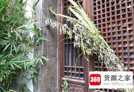 艾草挂在门外还是门内