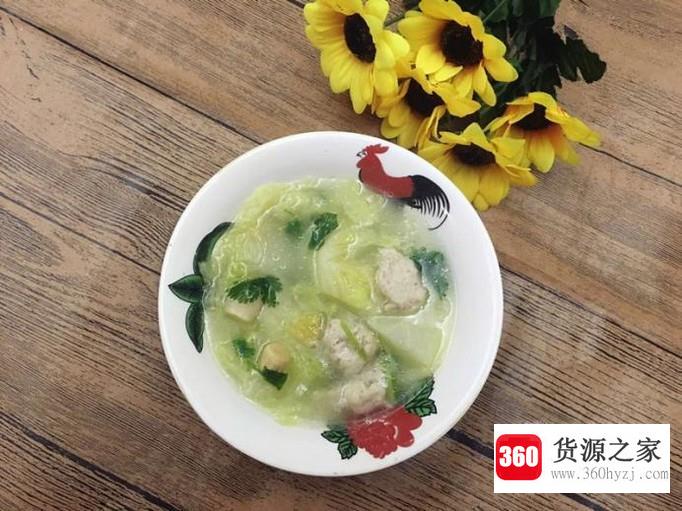 教你做美味的白菜丸子汤