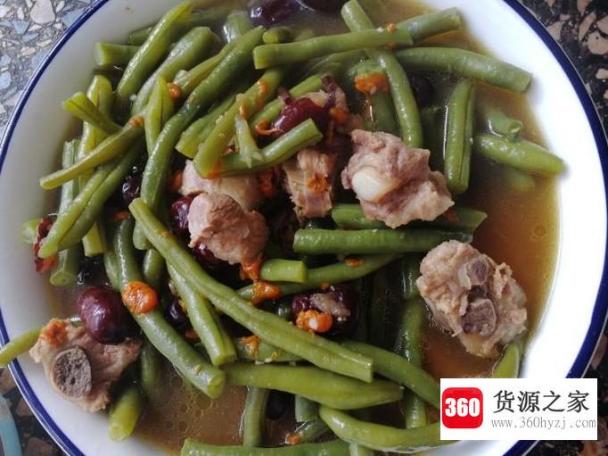 红枣豆角炖排骨的家常做法
