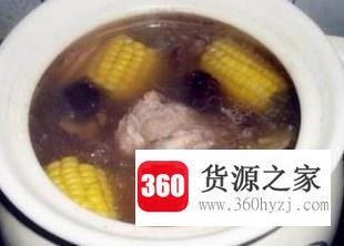 玉米排骨香菇汤做法