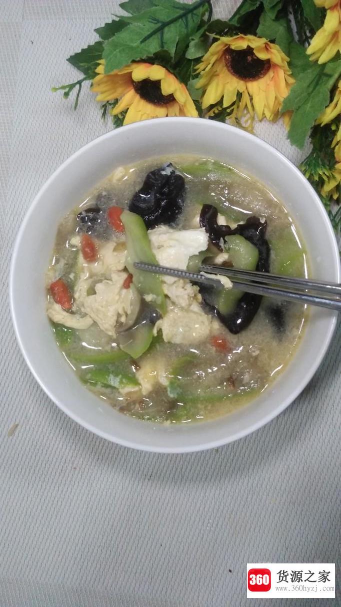 怎样做丝瓜枸杞鸡蛋汤？