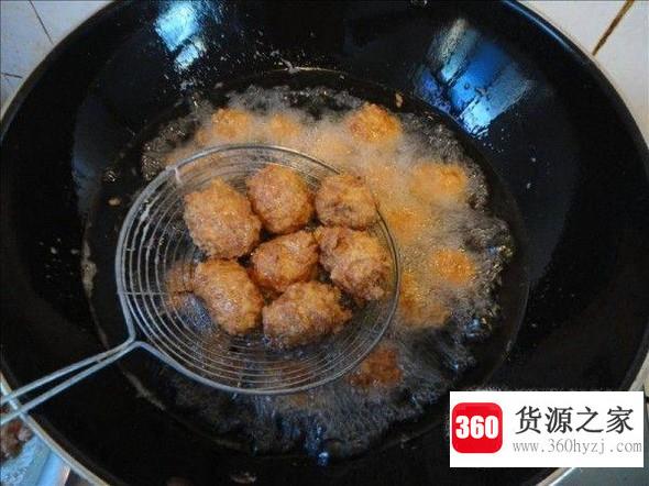 油炸肉圆子做法