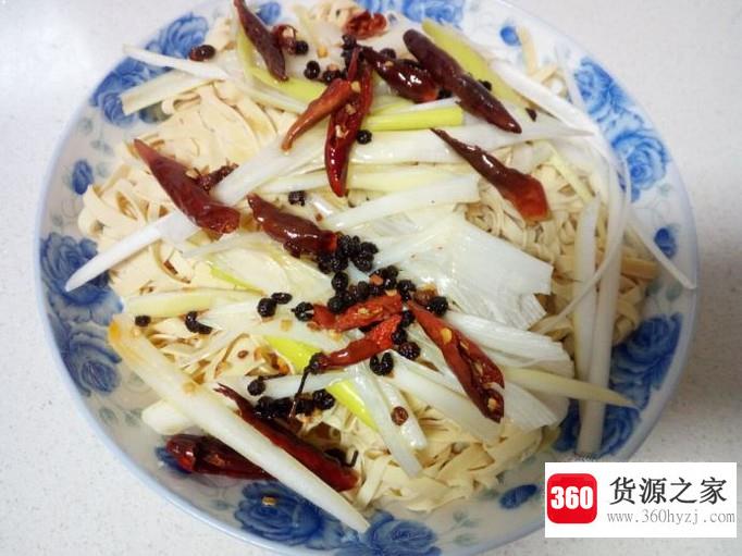 家常炝拌干豆腐的做法