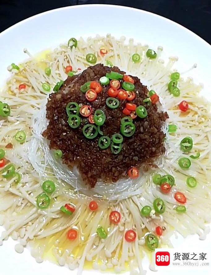 蒜蓉金针菇的制作方法及步骤图示