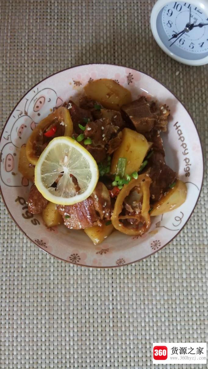 怎样做柠檬味土豆烧排骨？