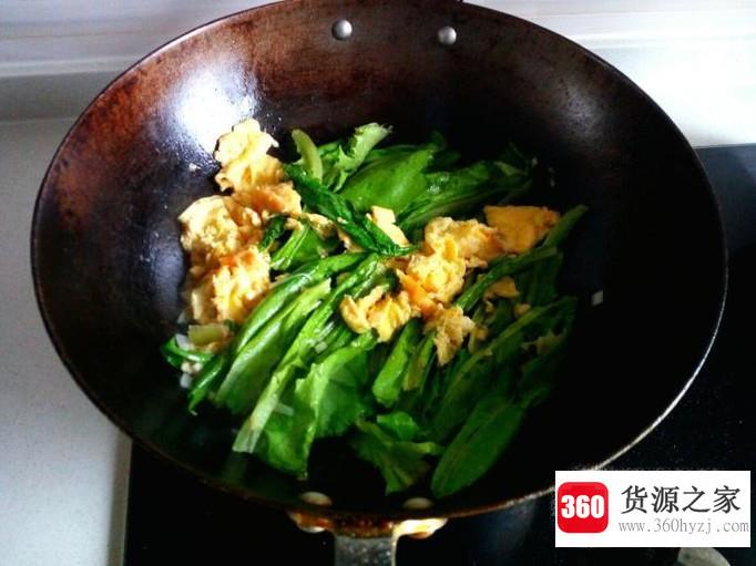 油麦菜煎蛋汤的家常做法