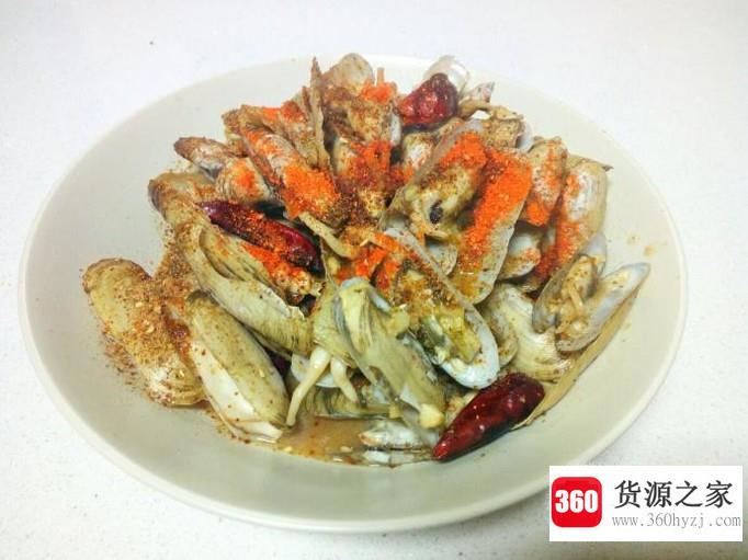 孜然蛏子的家常做法