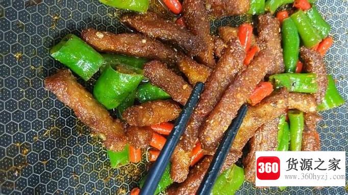 香辣孜然猪肉条的做法