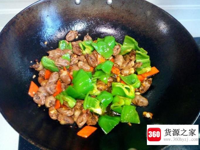 青椒炒鸡心的家常做法