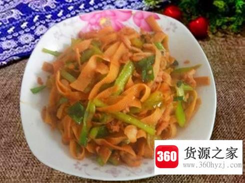 家常小炒——辣椒豆皮炒肉