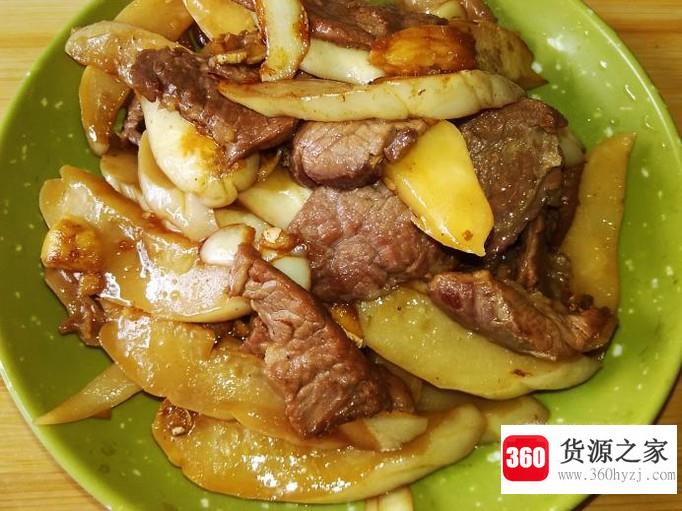 好吃的黄瓜皮炒肉片的做法