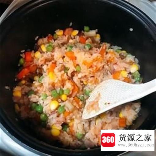 懒人饭抖音网红五彩饭腊肠饭