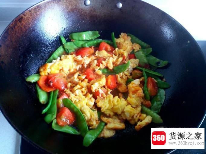 荷兰豆炒西红柿鸡蛋的家常做法