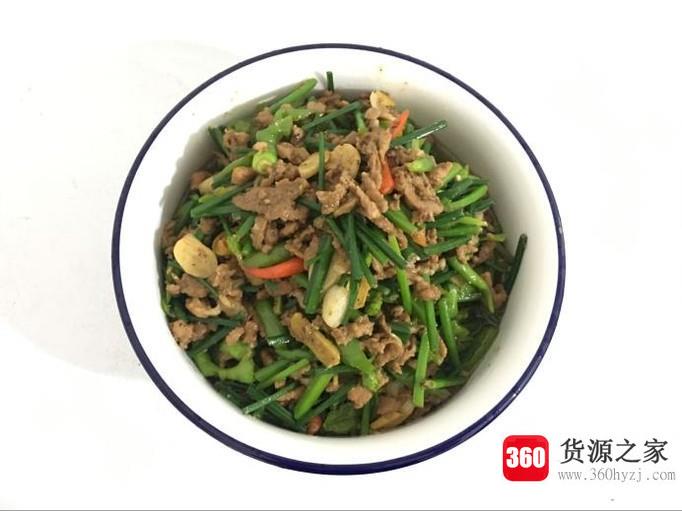 韭菜苔小炒肉的家常做法