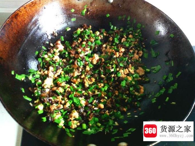 木耳韭菜炒肉末的家常做法