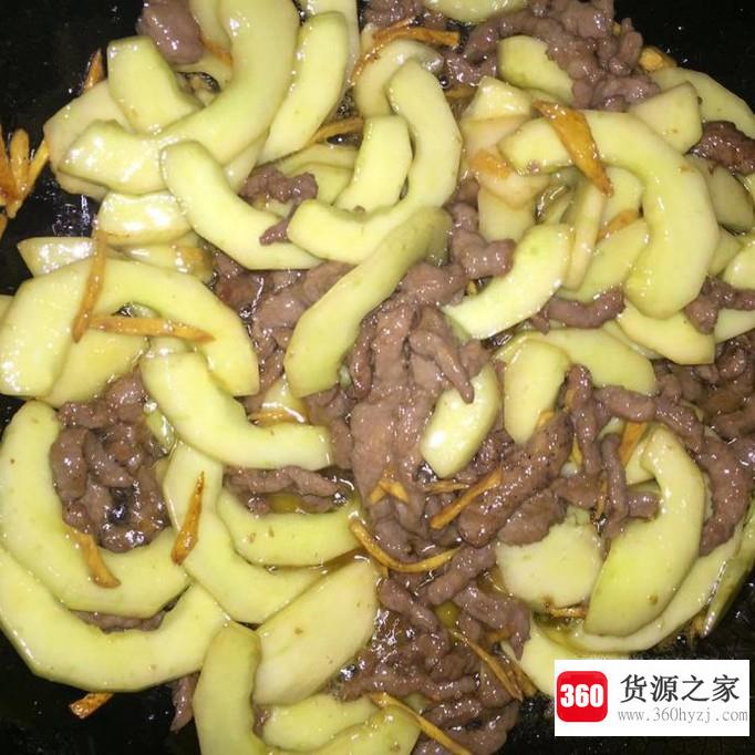 简单美味的牛肉丝炒秋黄瓜