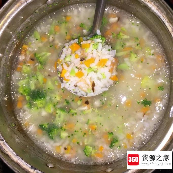 夏日晚餐之蔬菜虾仁粥