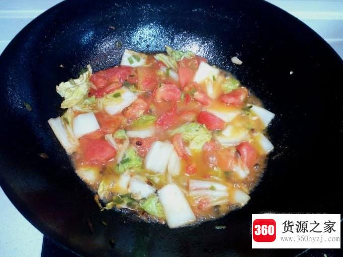 大白菜炒西红柿的家常做法