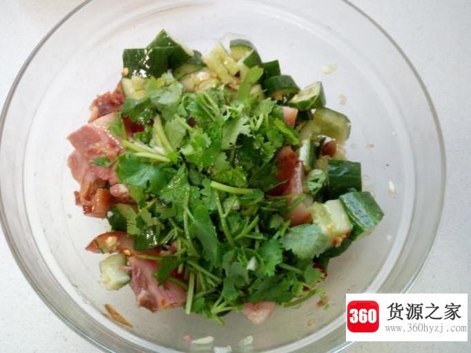 猪头肉拌黄瓜的家常做法