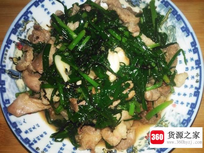 韭菜炒猪肉的做法