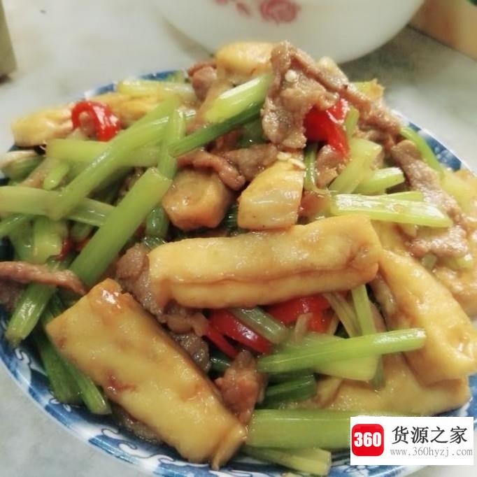 豆干芹菜炒肉怎么做好吃