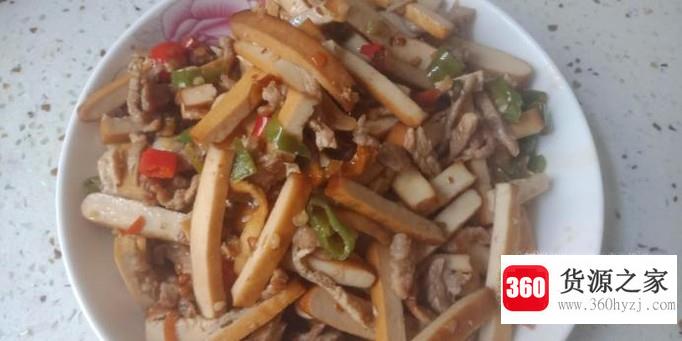 怎么做美味的香干炒肉丝？