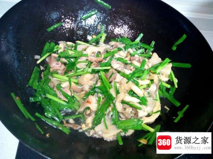 鲜蘑炒韭菜的家常做法