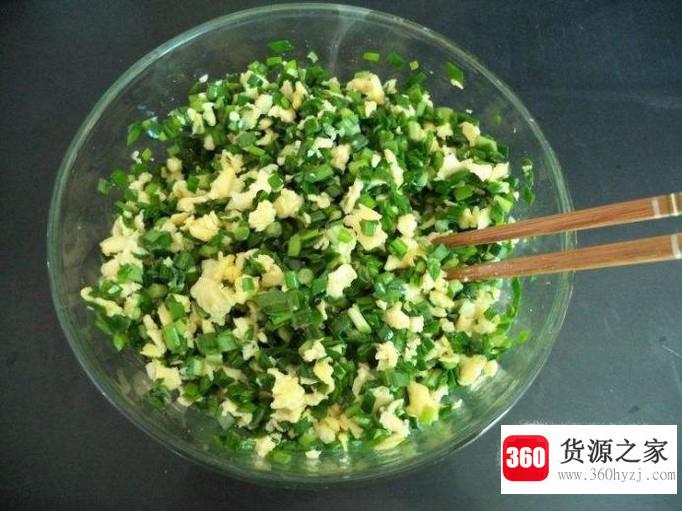 韭菜鸡蛋馅的饺子怎么调馅？