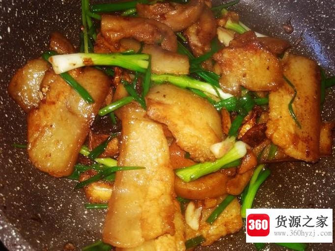 香葱爆猪头皮的做法