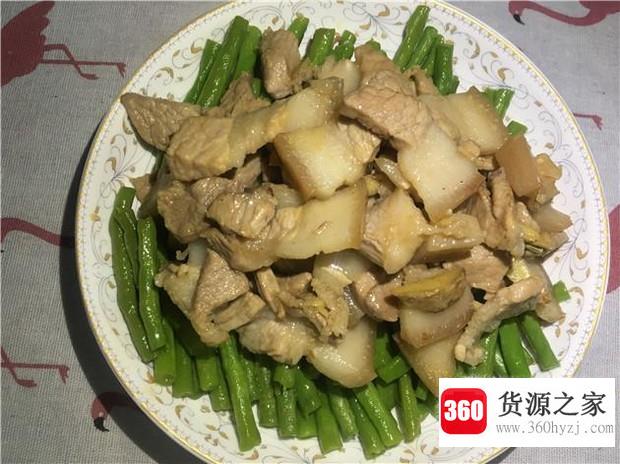 豌豆炒五花肉的家常做法