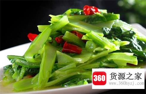 炝炒凤尾的做法