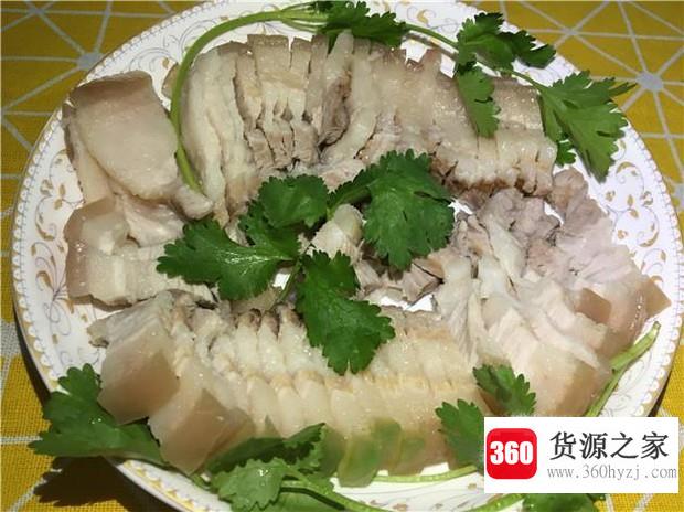 白灼五花肉的家常做法