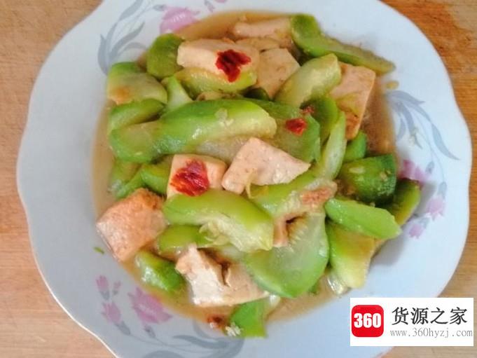 超好吃的丝瓜炒豆腐做法