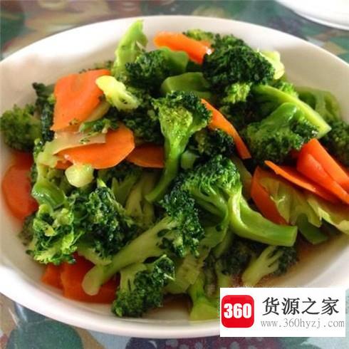 胡萝卜怎么做之胡萝卜炒西兰花