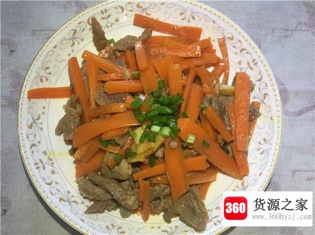 红萝卜丝炒瘦肉的家常做法