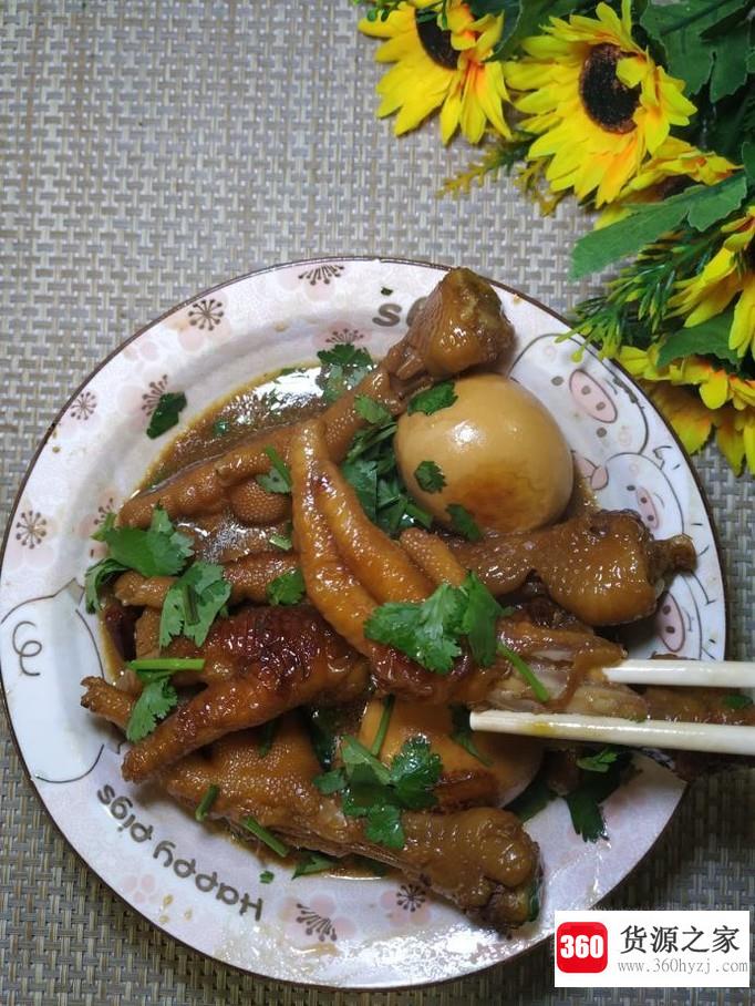 怎样做美味的红烧鸡爪鸡蛋？