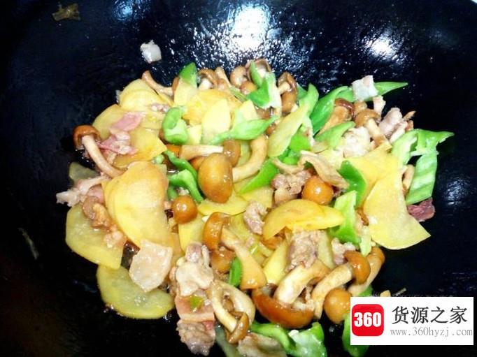 滑子蘑炒土豆片的家常做法