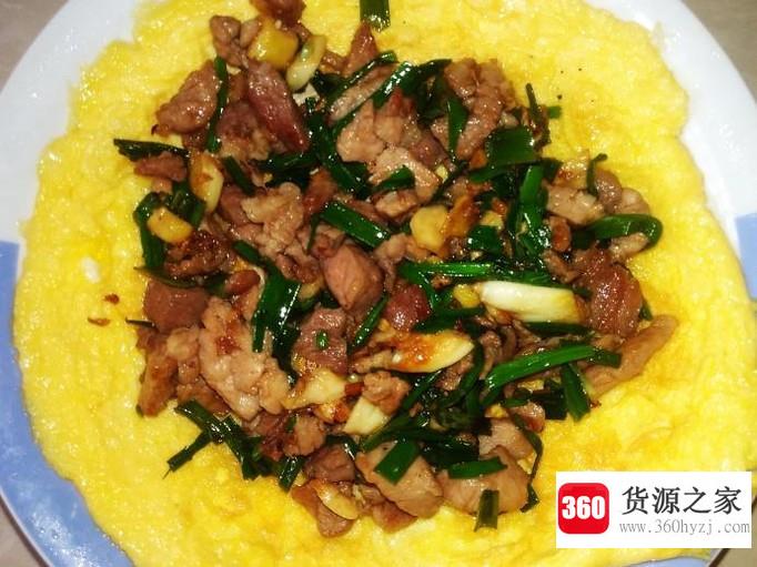 蛋饼肉末的做法
