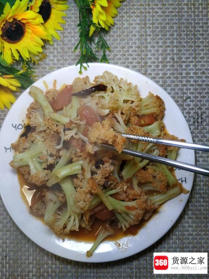 怎样做家常版西红柿炒花菜？