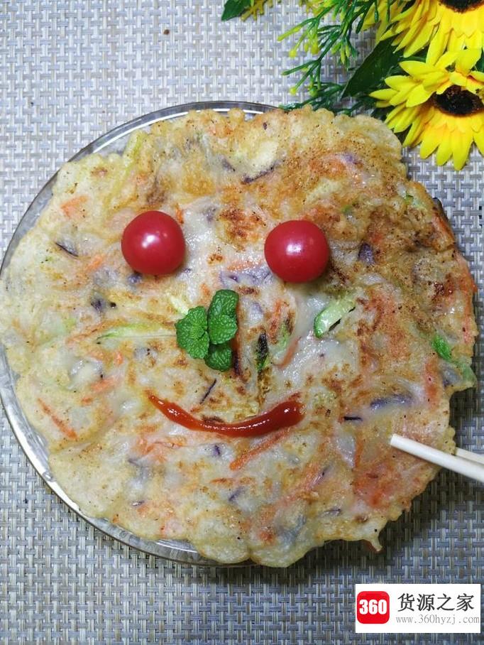 怎样做美味的茄子西葫芦胡萝卜煎饼？