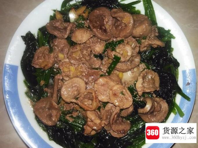 菠菜羊腰的家常做法